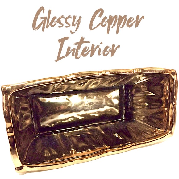 Metallic Copper Gold Decorative Planter Bowl NWOT - Picture 3 of 8